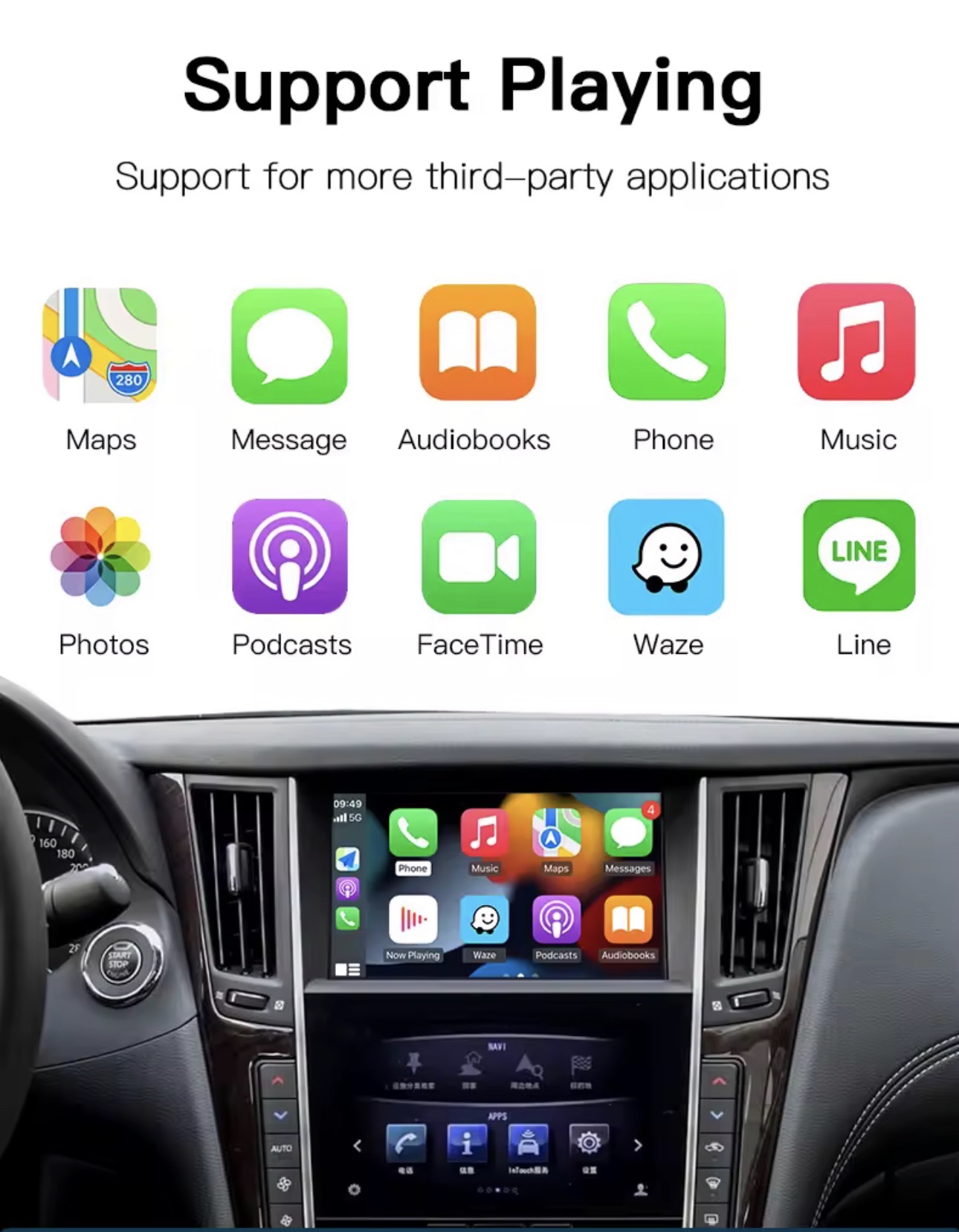 Infiniti Apple CarPlay Module view 3